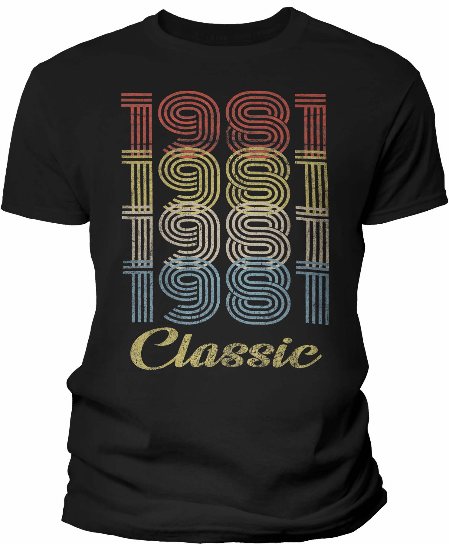 45th Birthday Gift Shirt For Men – 1981 Retro Birthday – 003