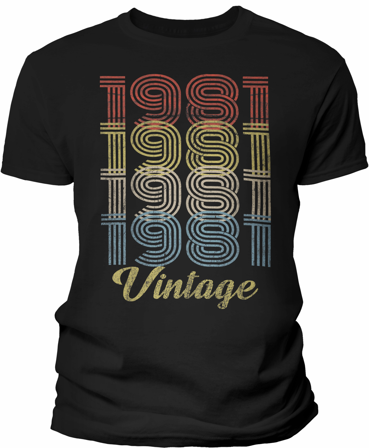 45th Birthday Gift Shirt For Men – 1981 Retro Birthday – 004